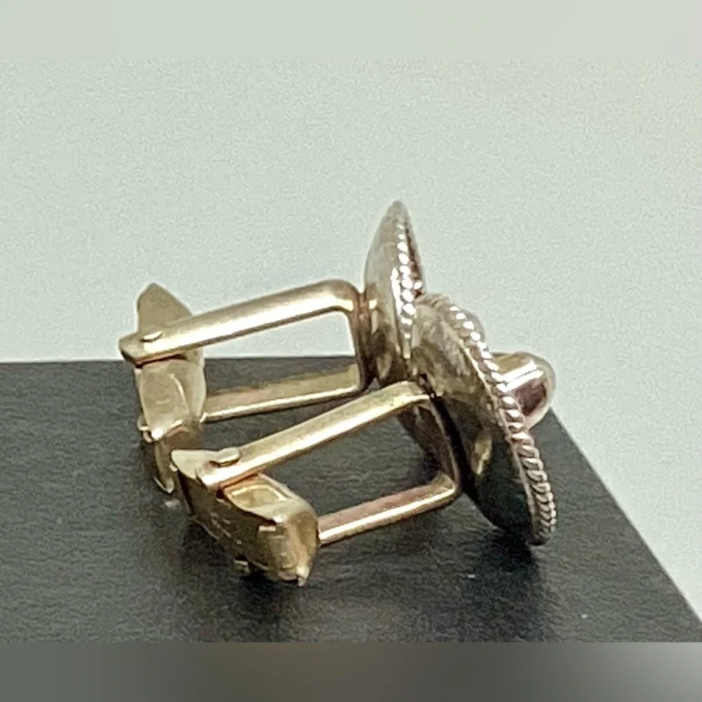925 Sterling Silver Sombrero Hat Cuff Links Mexican